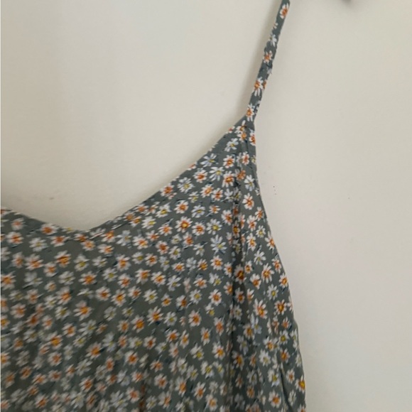 Pink Rose Blue Floral Mini Dress - Picture 3 of 6